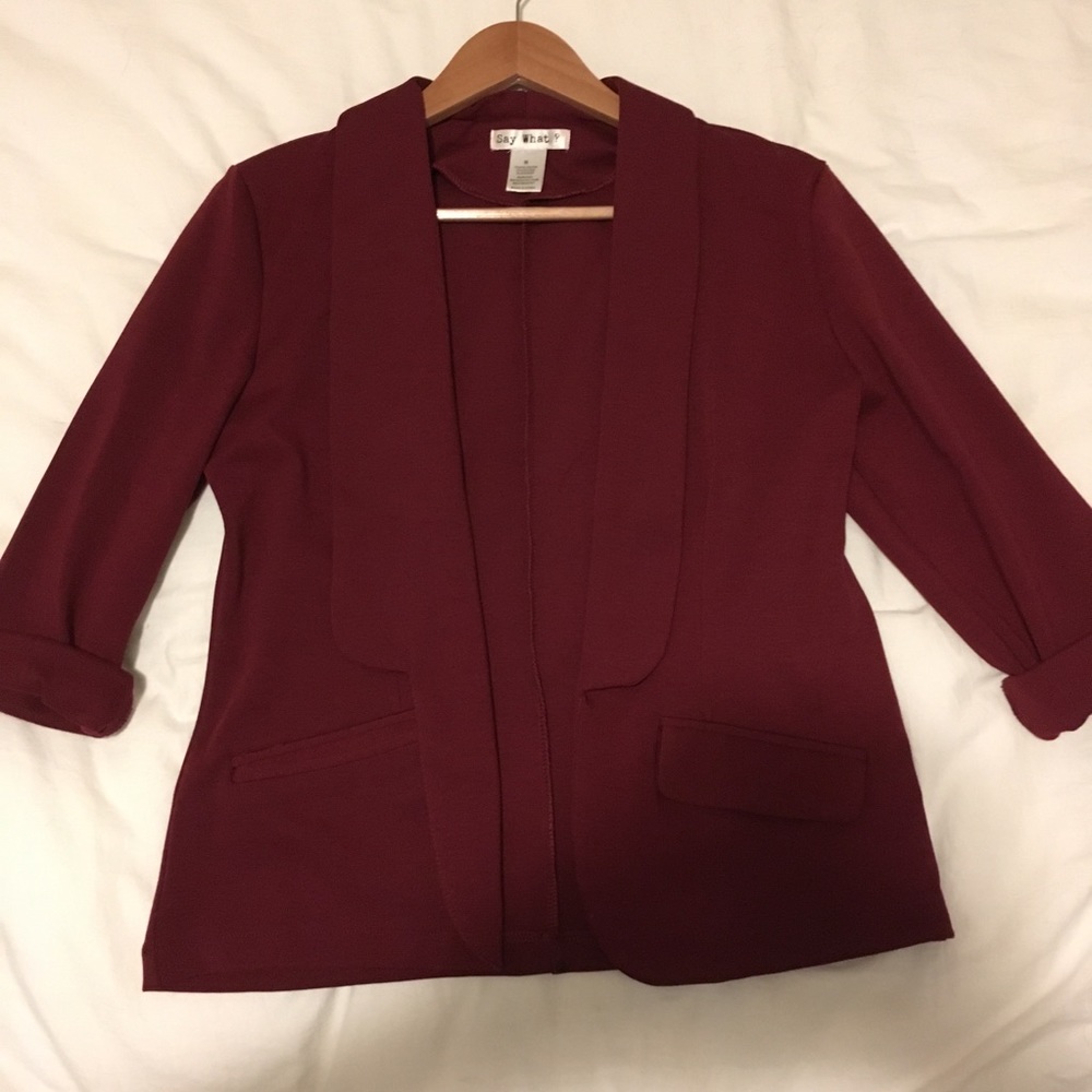 Brgandy Woman’s Blazer